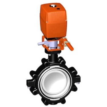 電動(dòng)塑料閥門(mén) +GF+電動(dòng)蝶閥 141型凸耳式蝶閥,100-230V