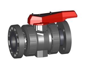 546型球閥,PVC-U 帶底部固定螺帽 日標PVC-U手動球閥